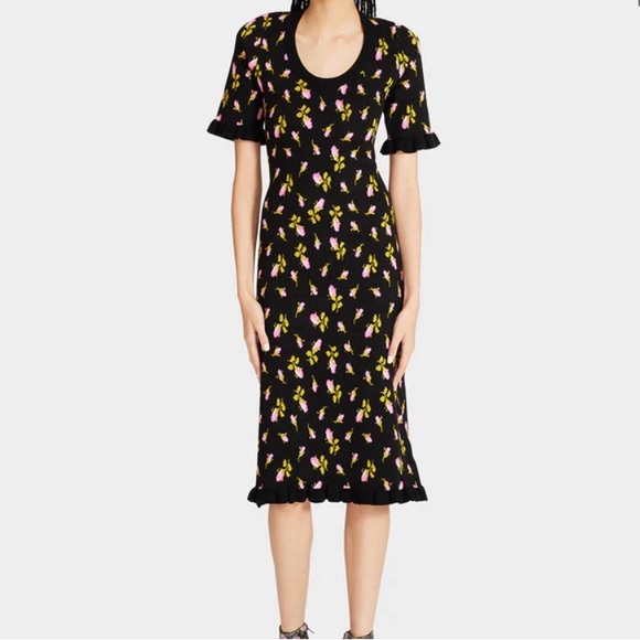 Betsey Johnson Dresses & Skirts - Betsey Johnson Pink Glo Floral Print Dress Women’s XS/S *NWT*